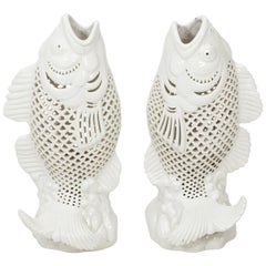 Pair of Chinese Porcelain Fish