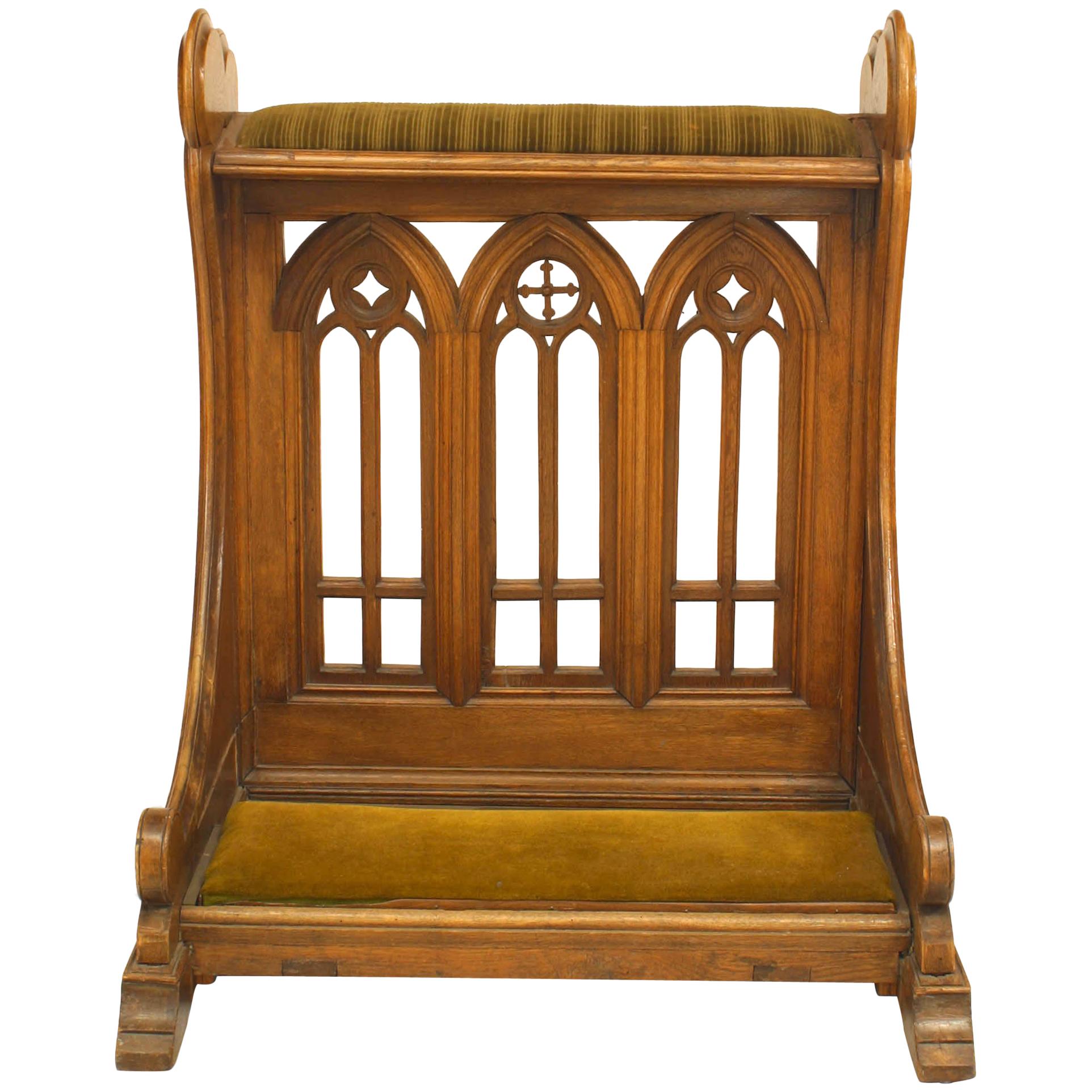 English Gothic Revival Oak Prie-dieu