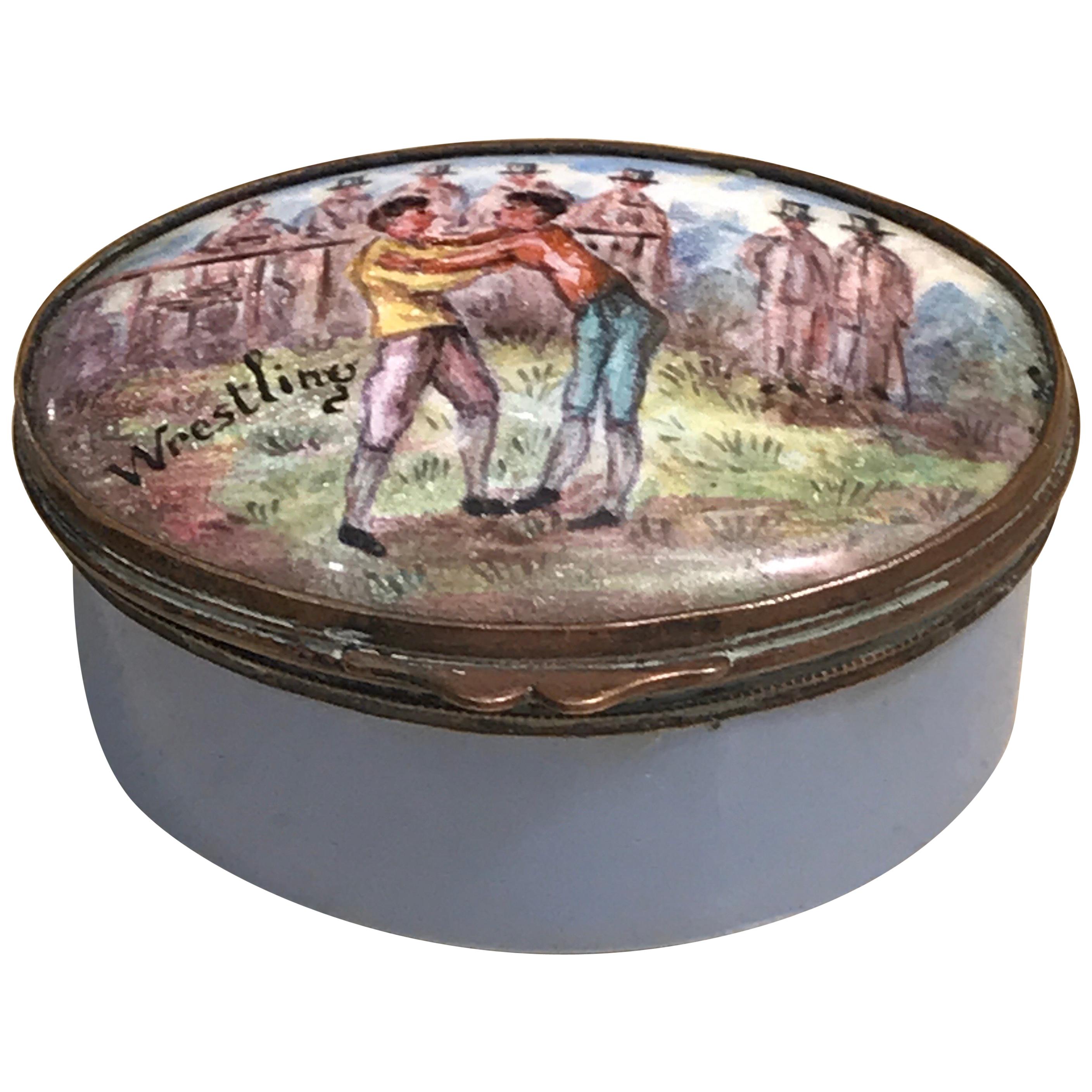 Charming Enameled Box For Sale at 1stDibs
