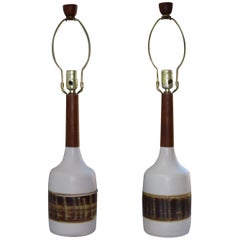 Pair of Martz Ceramic Table Lamps