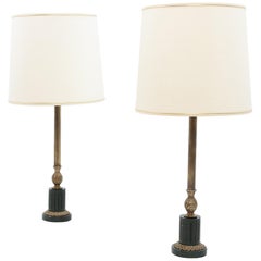 Two Neoclassical Style Desk Lights