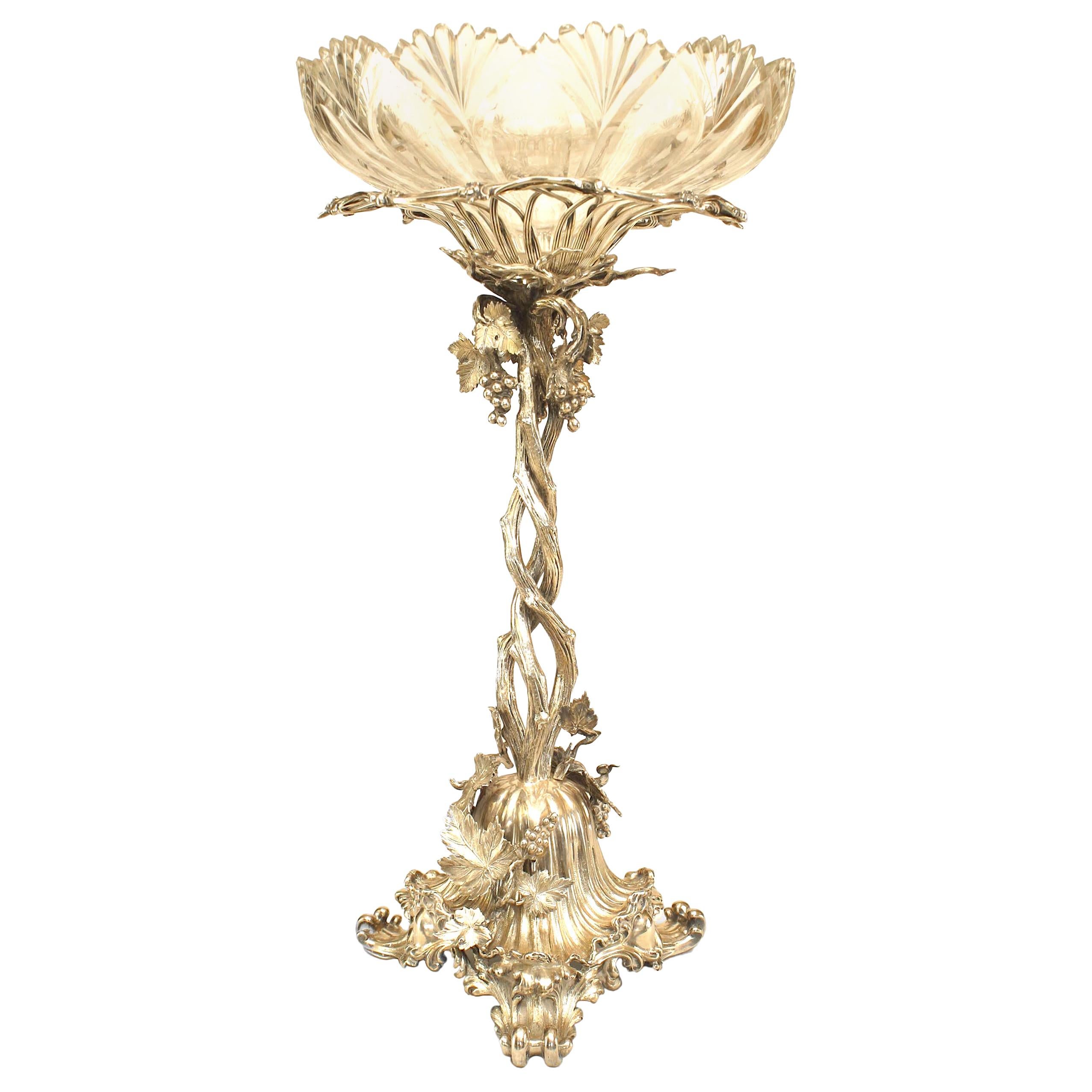 English Victorian Silver Plated Compote For Sale at 1stDibs