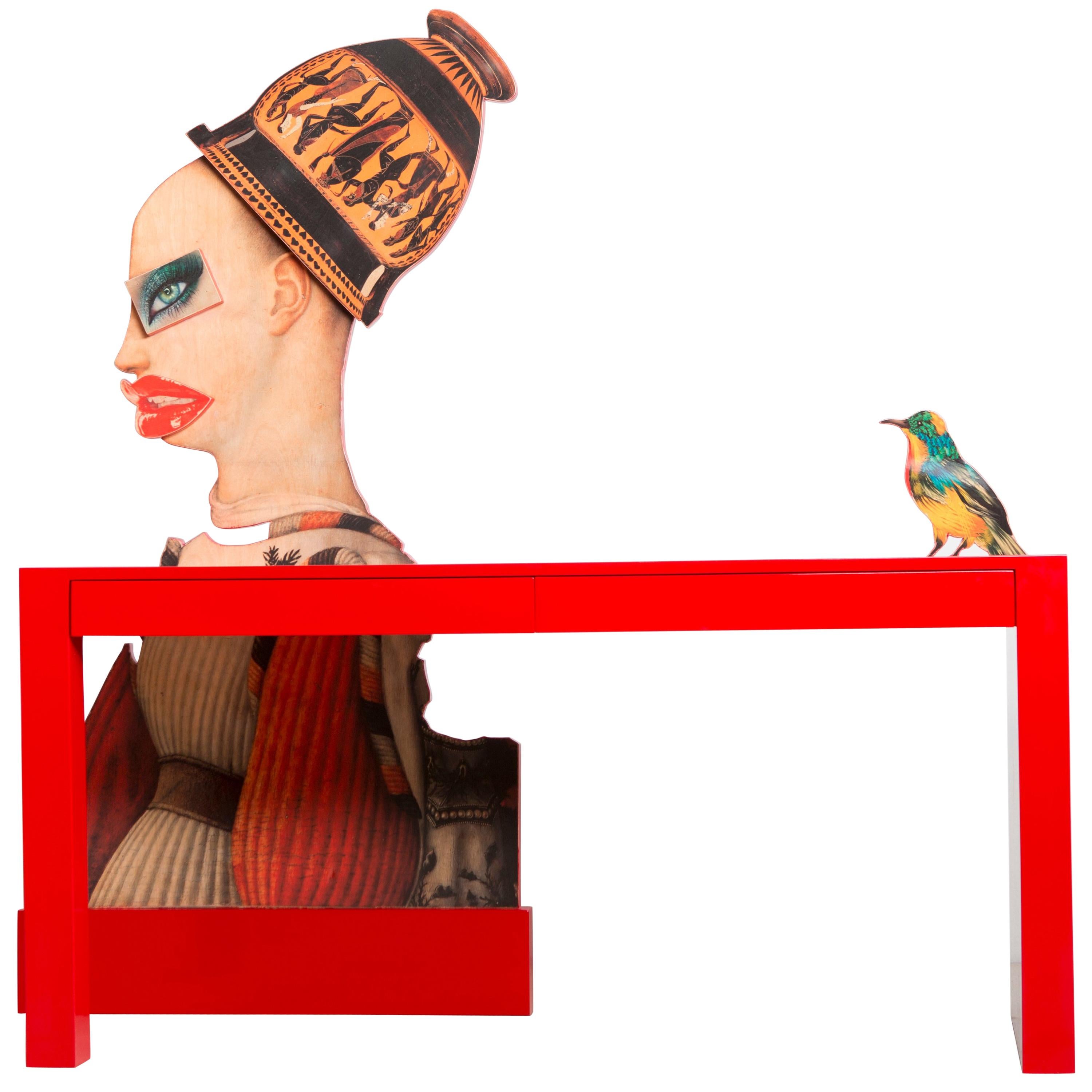 "A Little Bird Told Me" Desk by Mattia Biagi For Sale