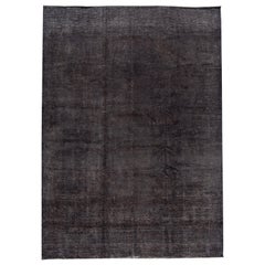 Vintage Distressed Overdyed Rug