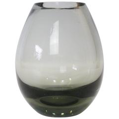 Per Lutken for Holmegaard Teardrop Smoked Glass Vase