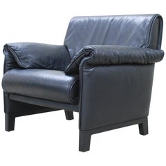 De Sede DS 14 Black Leather Armchair