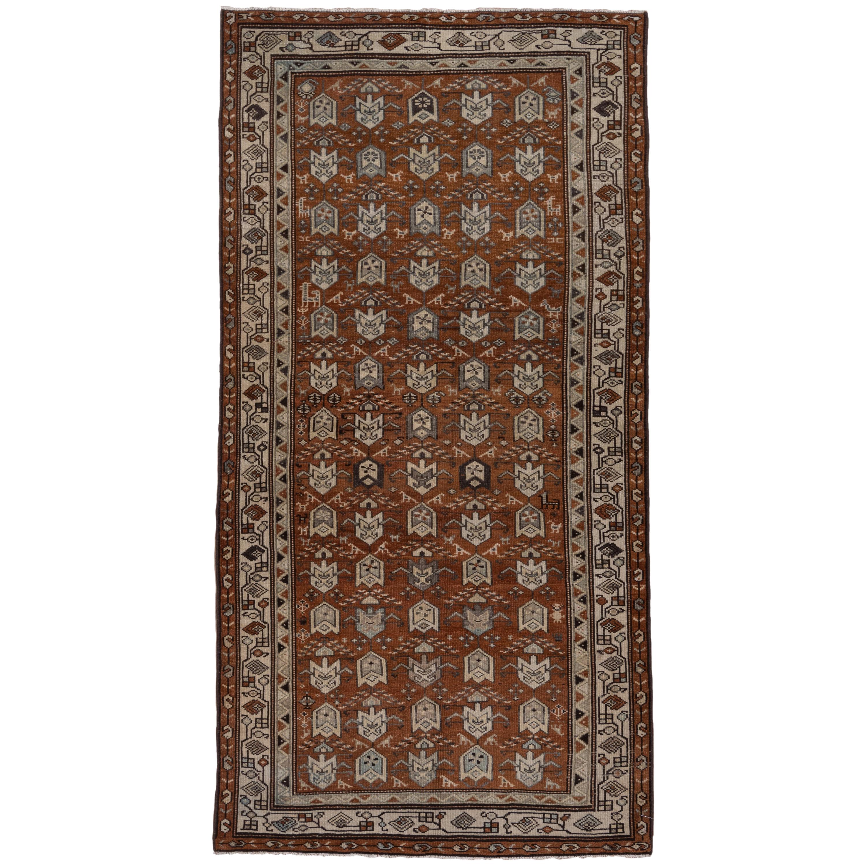 Tribal Malayer Rug, circa 1910s For Sale