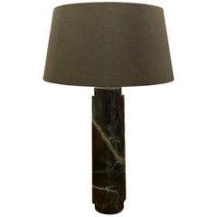 Curved Black Marble Lamp, China, Contemporary