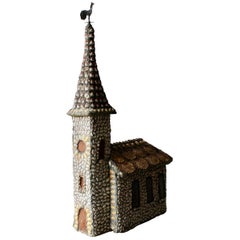 Vintage French Folk Art Church Sculpture