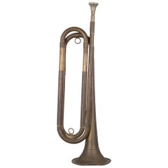 WWll Era Military Brass Bugle, circa 1940