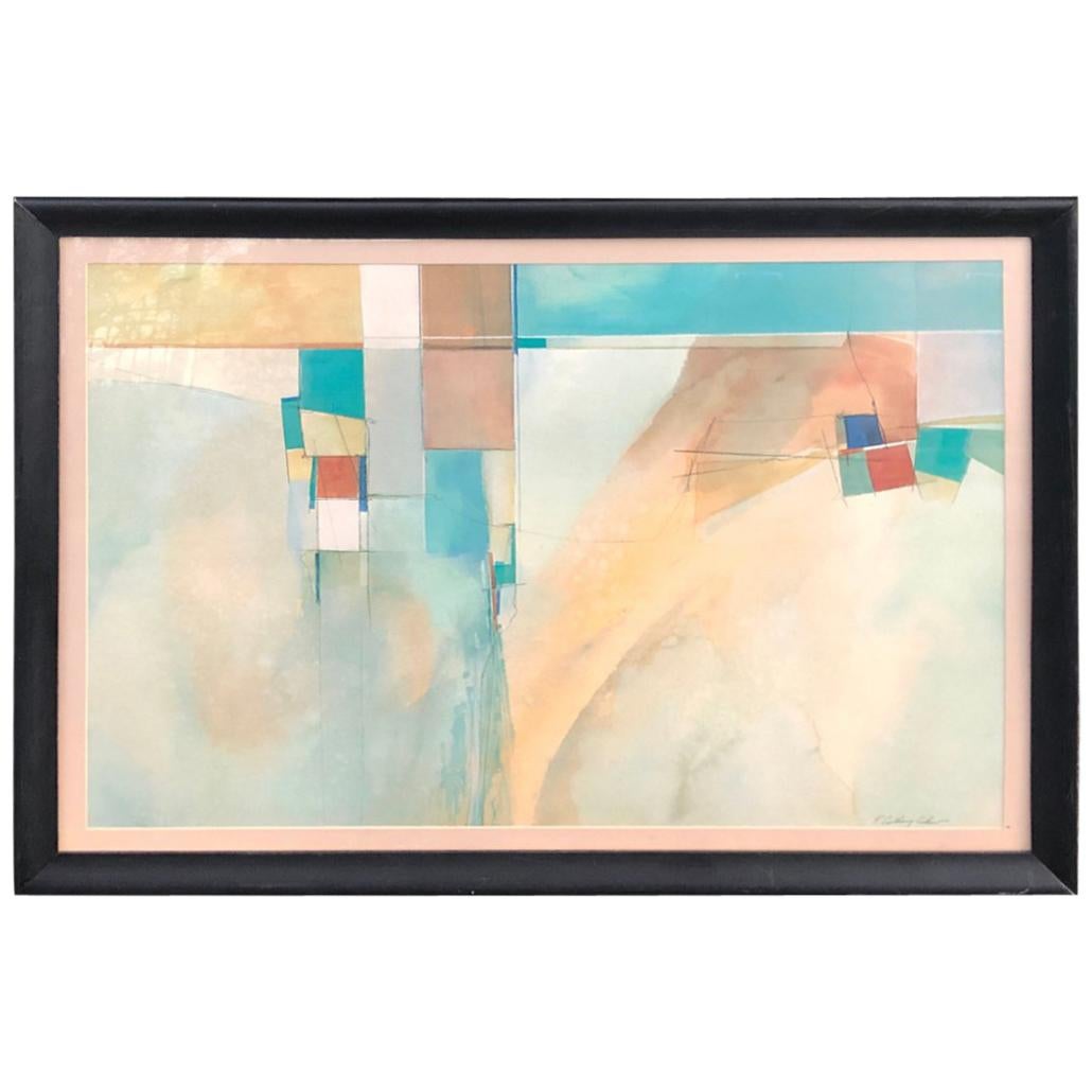 Midcentury Abstract Print by R. Anthony Askew