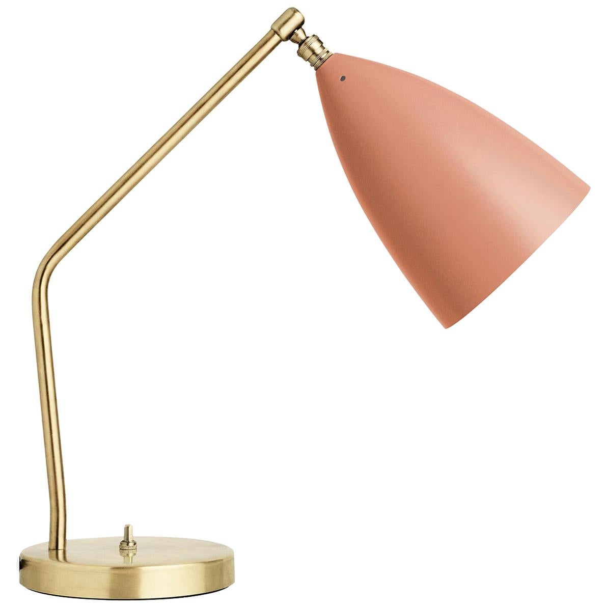 Greta Grossman Grasshopper Table Lamp, Vintage Red For Sale