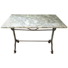 French Marble Bistro Table
