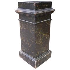 Swedish Faux Marble Painted Pedestal
