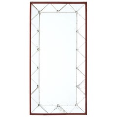 1950s Deco Influenced Shaped Wall Mirror