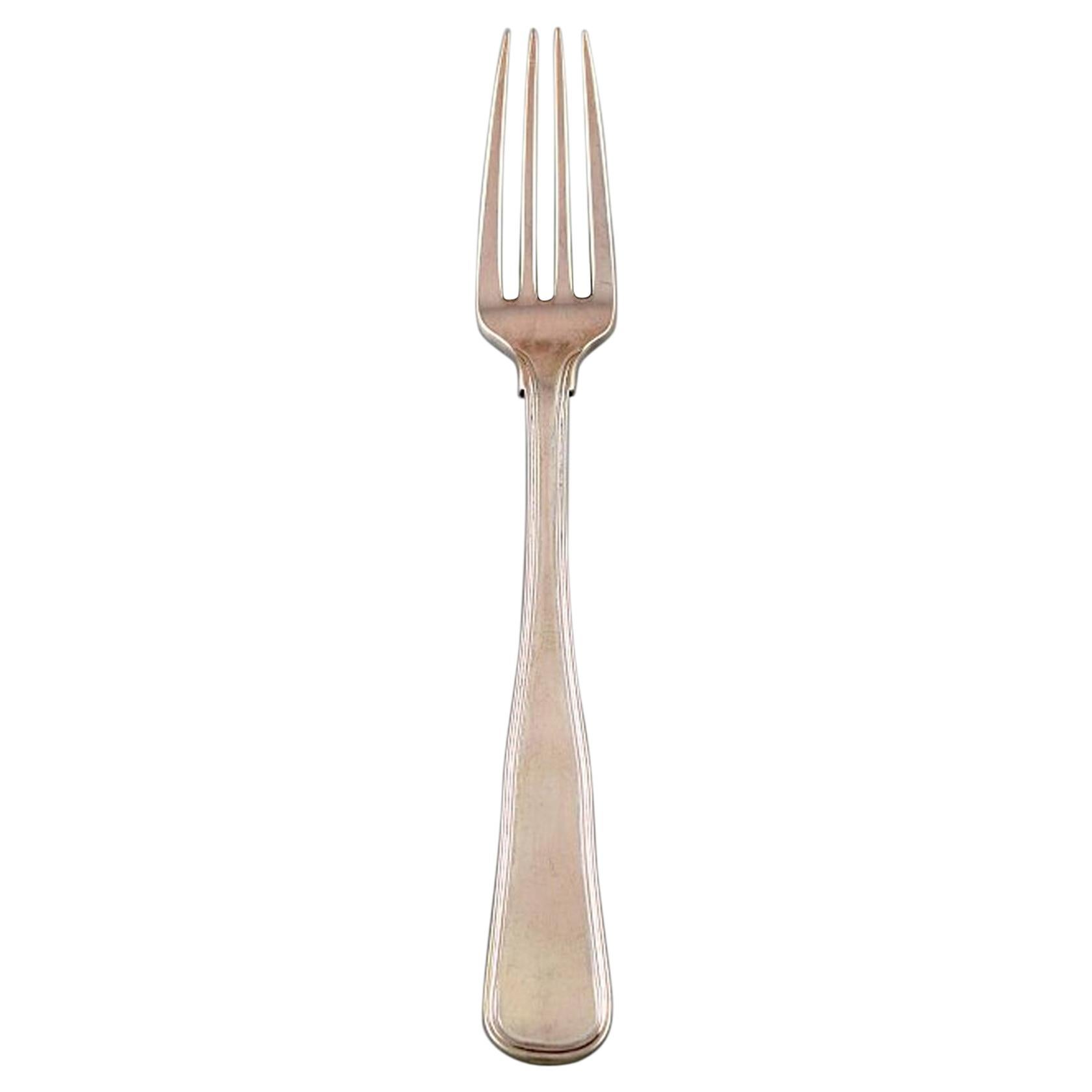 Anton Michelsen, Old Danish Dinner Fork in Silver, 1950s 