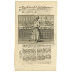 Impression ancienne du 11e empereur moghol par Valentijn, 1726