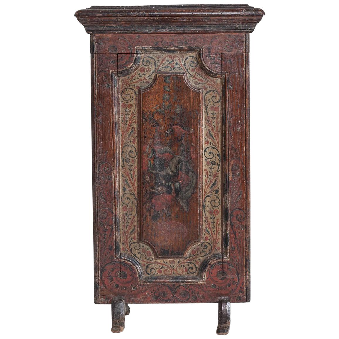 18th Century Dutch Painted Fire Screen, Dated 1780