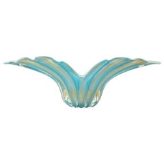 Barovier Murano Glass Turquoise Vessel