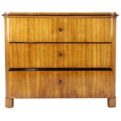 Early 19th Century Biedermeier Period Chest of Drawers, Cherry Tree