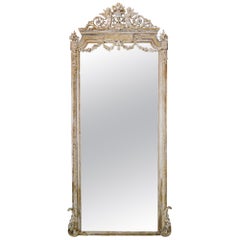 19th Century French Louis XVI Floor Mirror