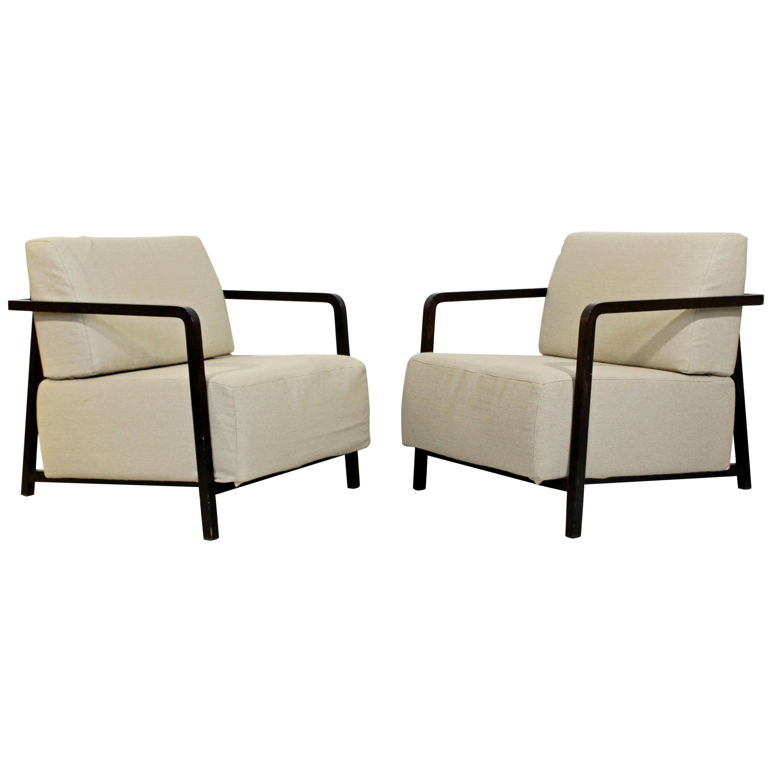 Contemporary Modern Pair of Lounge Armchairs by Calligaris Made in Italy