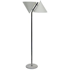 Mid-Century Modern 2 Headed Cone Marble Floor Lamp Italian, 1960s Arteluce Style