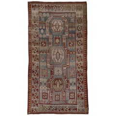 Antiker kaukasischer Kazak-Teppich, um 1900