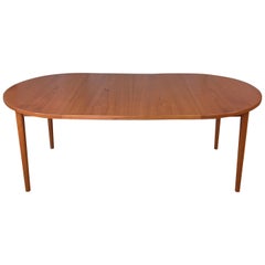 Vintage Danish Modern Extendable Teak Dining Table