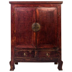 Late-Qing Dynasty Cabinet with Two Drawers and Two Doors