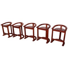 Set of Five Barstools