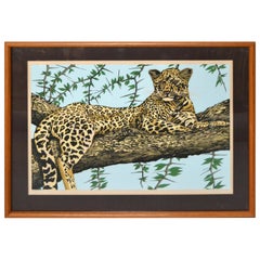 Original Lithograph 'Cheetah' Signed by Artist Mac Couley