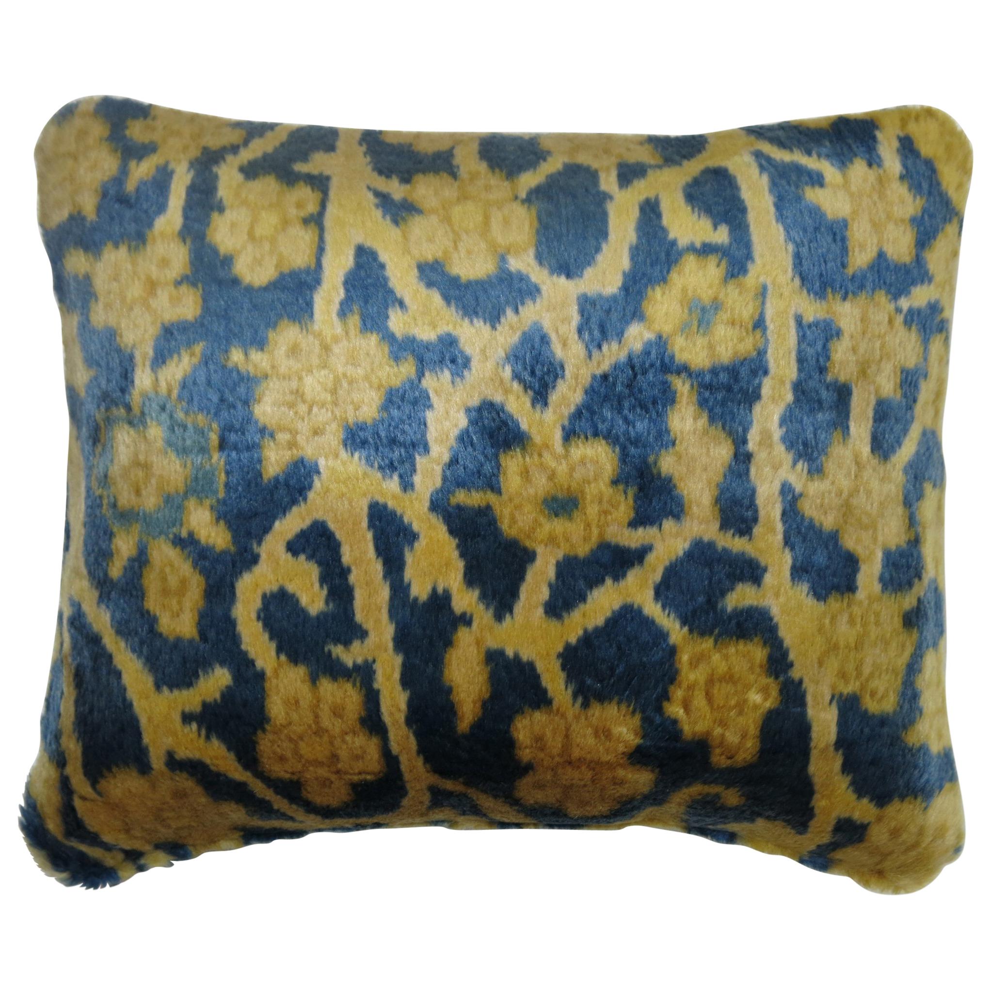 Vintage Indian Agra Rug Pillow