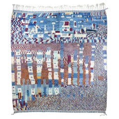 Contemporary Moroccan Rug with Postmodern Style after Jasper Johns