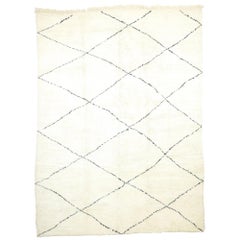 New Moroccan Rug, Berber Moroccan Rug with Minimalist Bauhaus Style