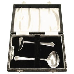 Vintage Silver Spoon and Pusher, 1957