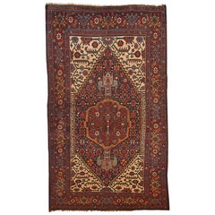 Tapis ancien de style Bidjar fait à la main, années 1880, 1B194