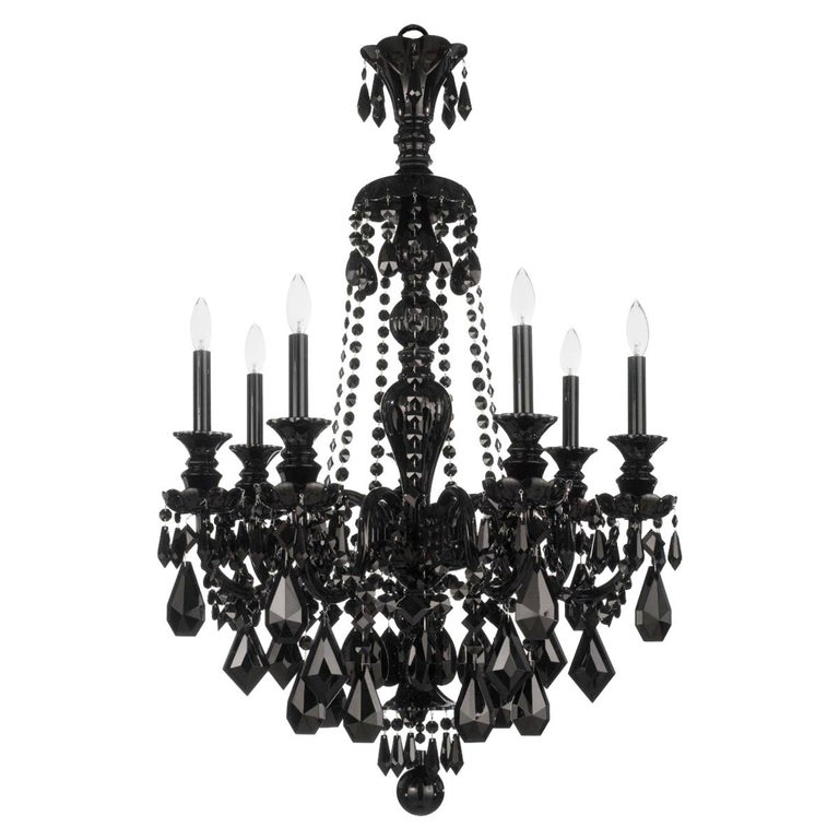 Hamilton Black Crystal Chandelier By Schonbek Hamilton Black Crystal Chandelier By Schonbek