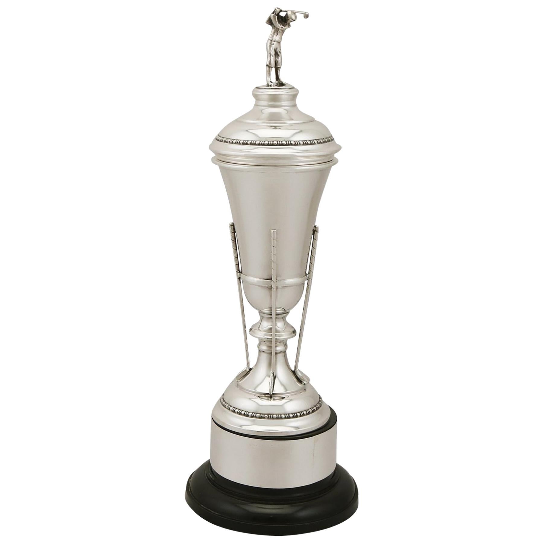Antique Sterling Silver Golf Trophy Cup, 1935