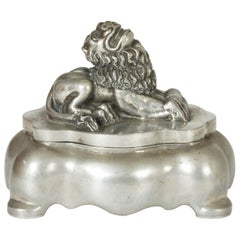 1920s Pewter Inkwell by Anna Petrus
