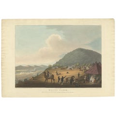 Antique Print of Mount Tabor by Spilsbury, 1803
