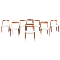 Alf Aarseth Model-145 Dining Chairs for Gustav Bahus & Eft