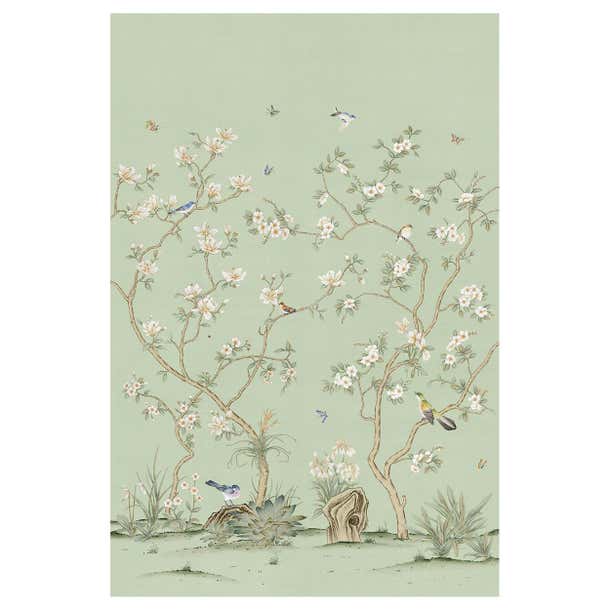 Belvedere Chinoiserie Mural at 1stDibs | mural sources chinoiserie
