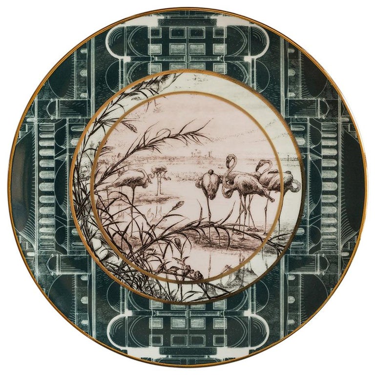 Lebanon Porcelain Dinner Plate, Made in Italy For Sale at 1stDibs