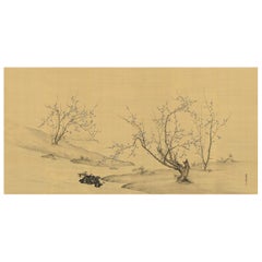 Tree Stream Japanese Wallpaper