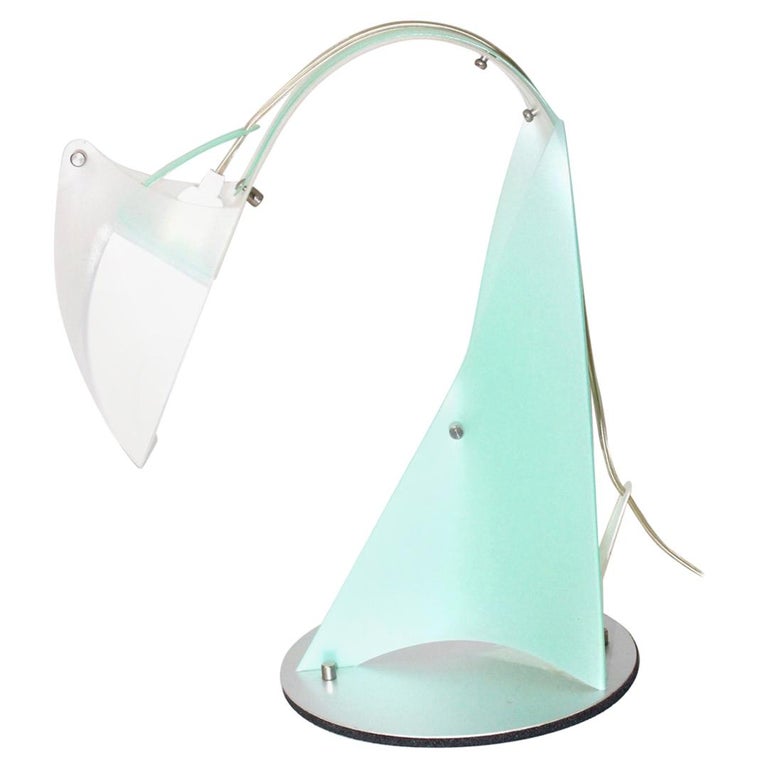 Aqua Blue Vintage Table Lamp Modern by Massimiliano Dutti 2000 for Slamp Italy For Sale at 1stDibs