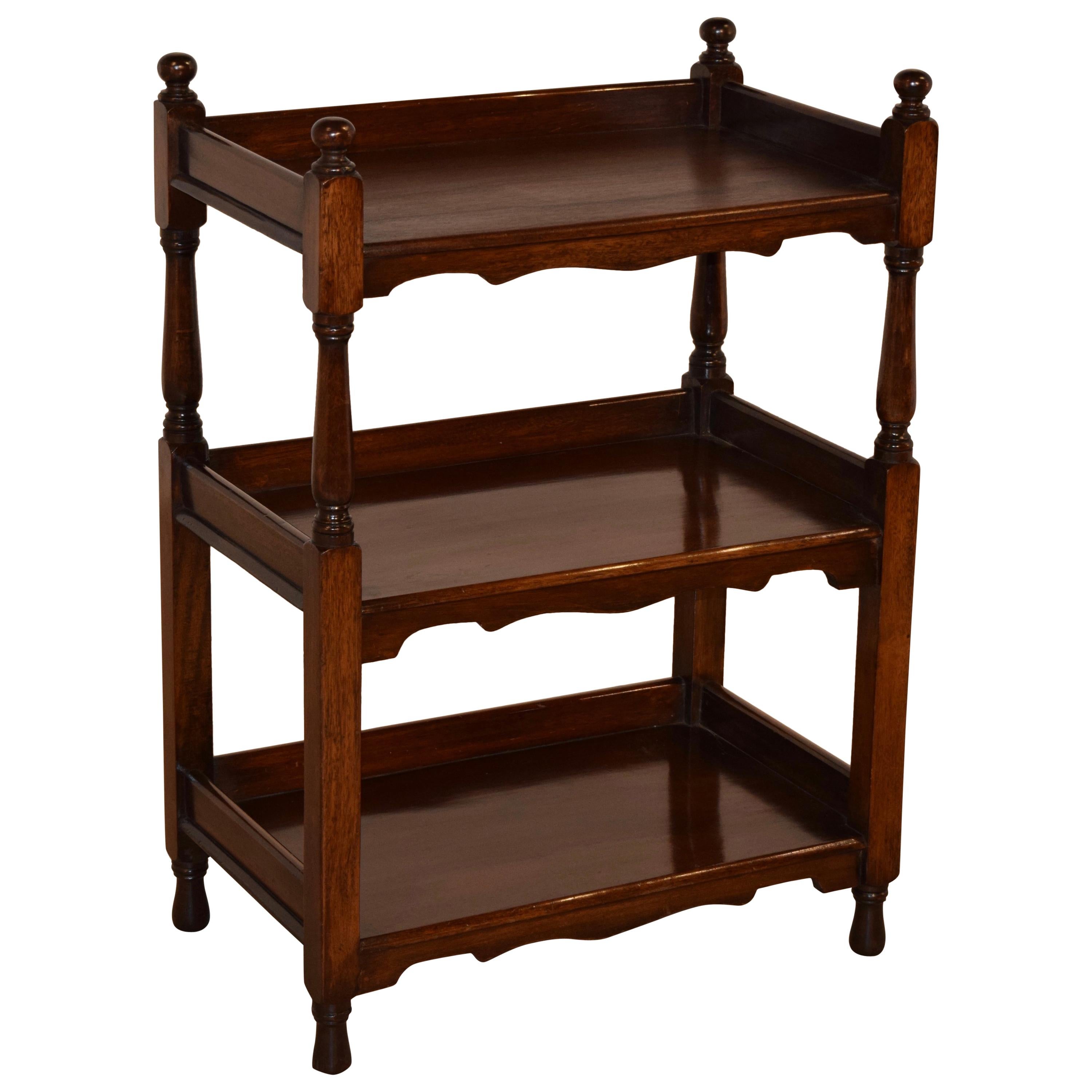 19th Century English Mahogany Shelf