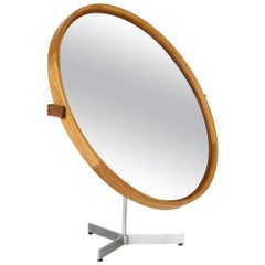 Oak Framed Table Mirror by Uno & Östen Kristiansson