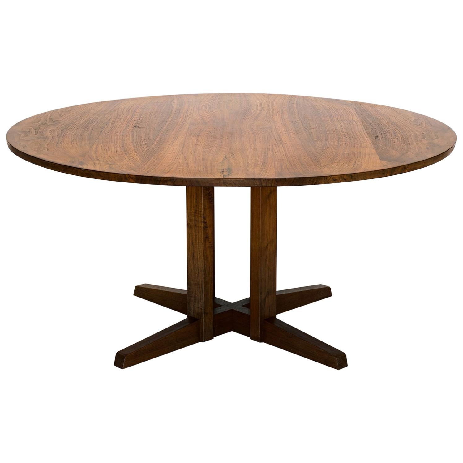 Early George Nakashima Round Cluster Table, United States, 1958 at 1stDibs