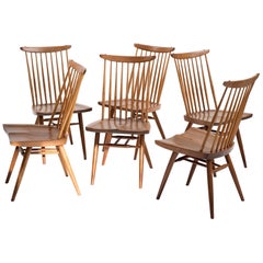 Ensemble de six chaises anciennes George Nakashima, États-Unis, 1958